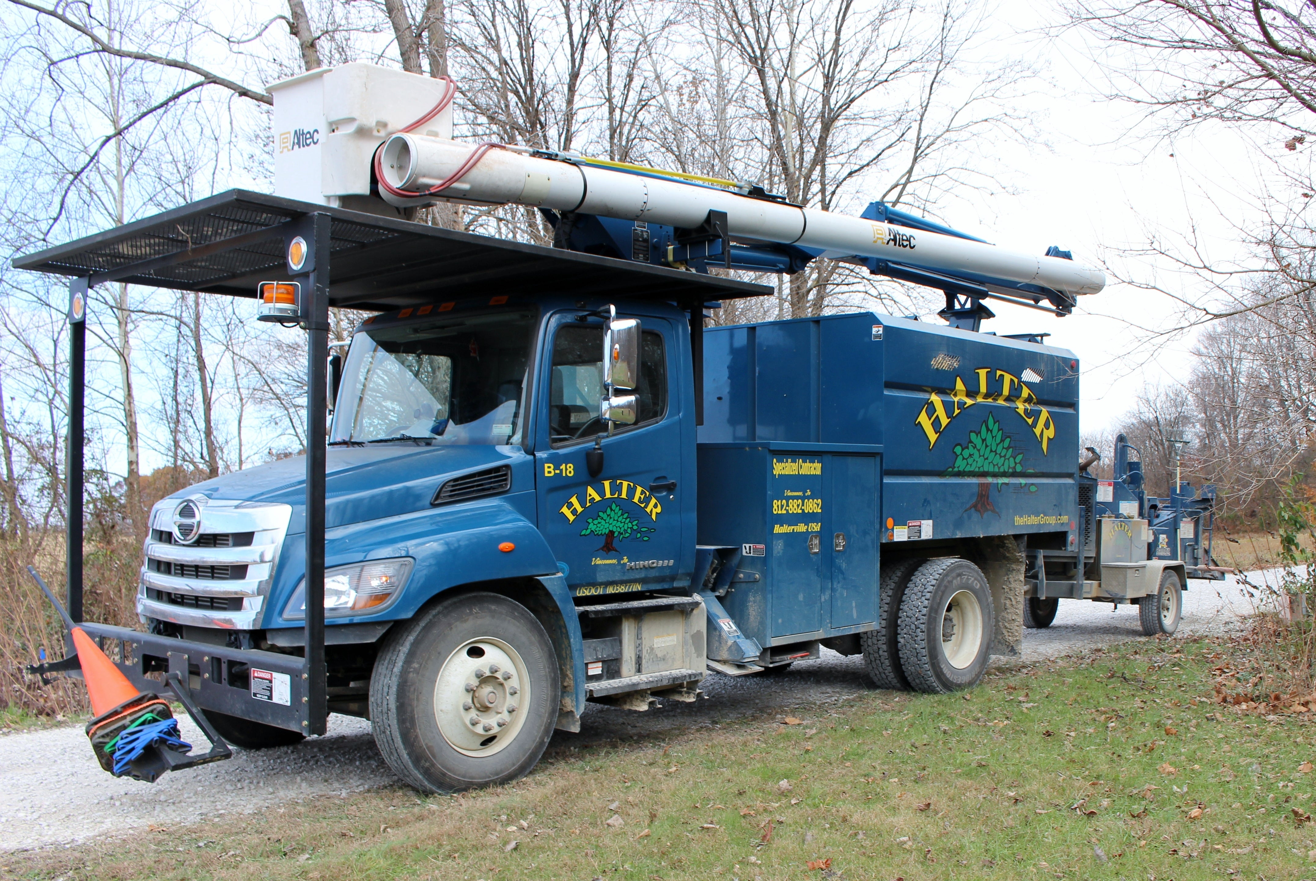 Halter Tree Trimming Truck