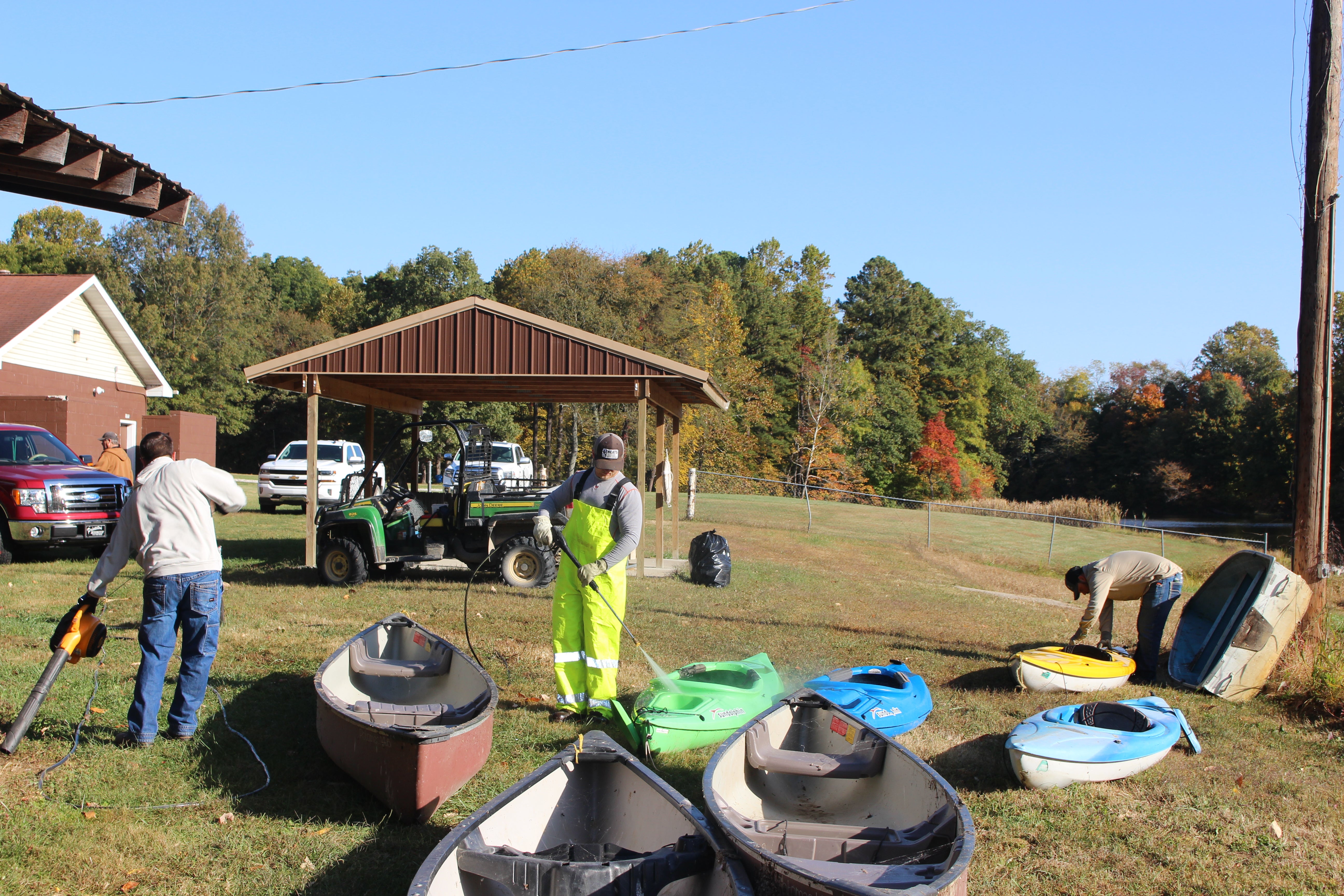 power washing boats